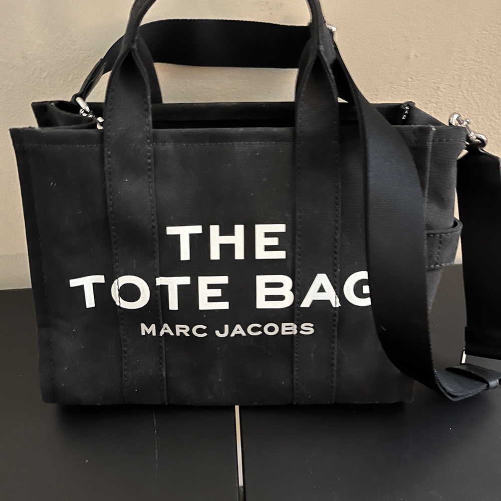 Marc Jacobs Black Canvas Tote Bag